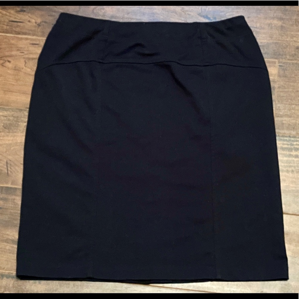 Modern Knit, Straight, Stretchy, Black Skirt